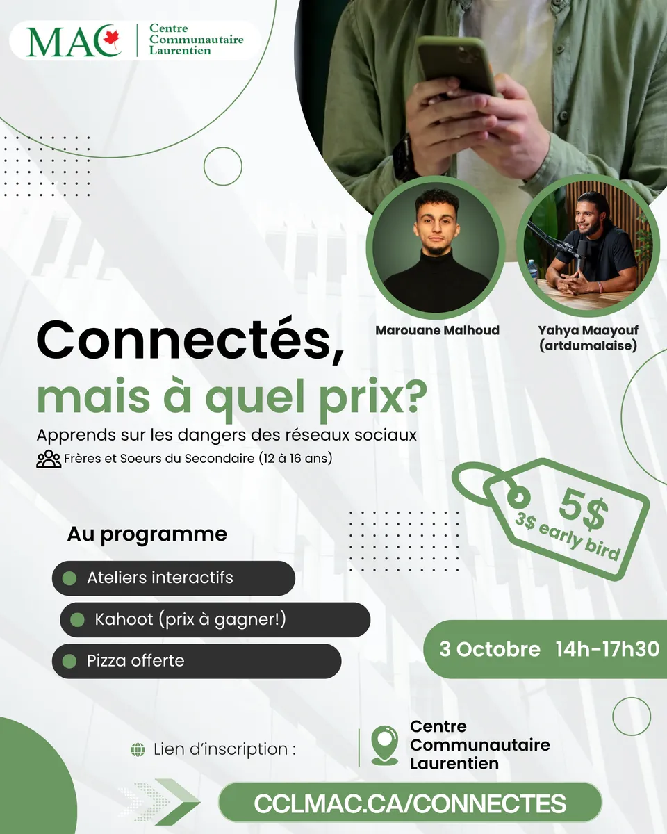 Activité « Connectés, mais à quel prix ? » – ateliers sur le temps et les réseaux sociaux
