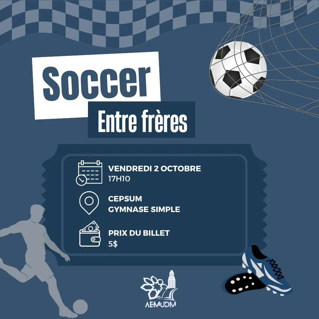 Match de soccer entre frères